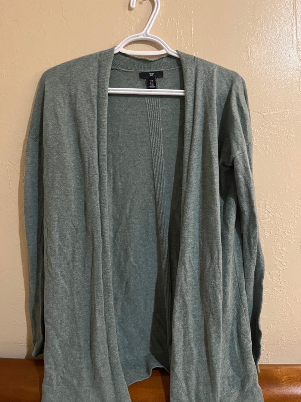 GAP Sage Green Knit Open Cardigan